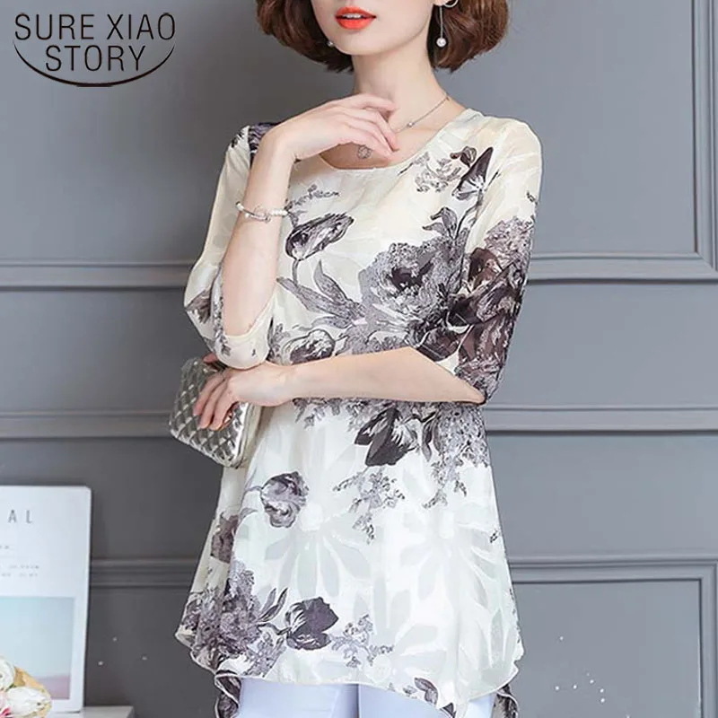 

Off Shoulder Top Women Clothing Chiffon Blouse Ladies Tops Plus Size Women Blouse and Tops 2021 Long Sleeve Shirts 3197 50