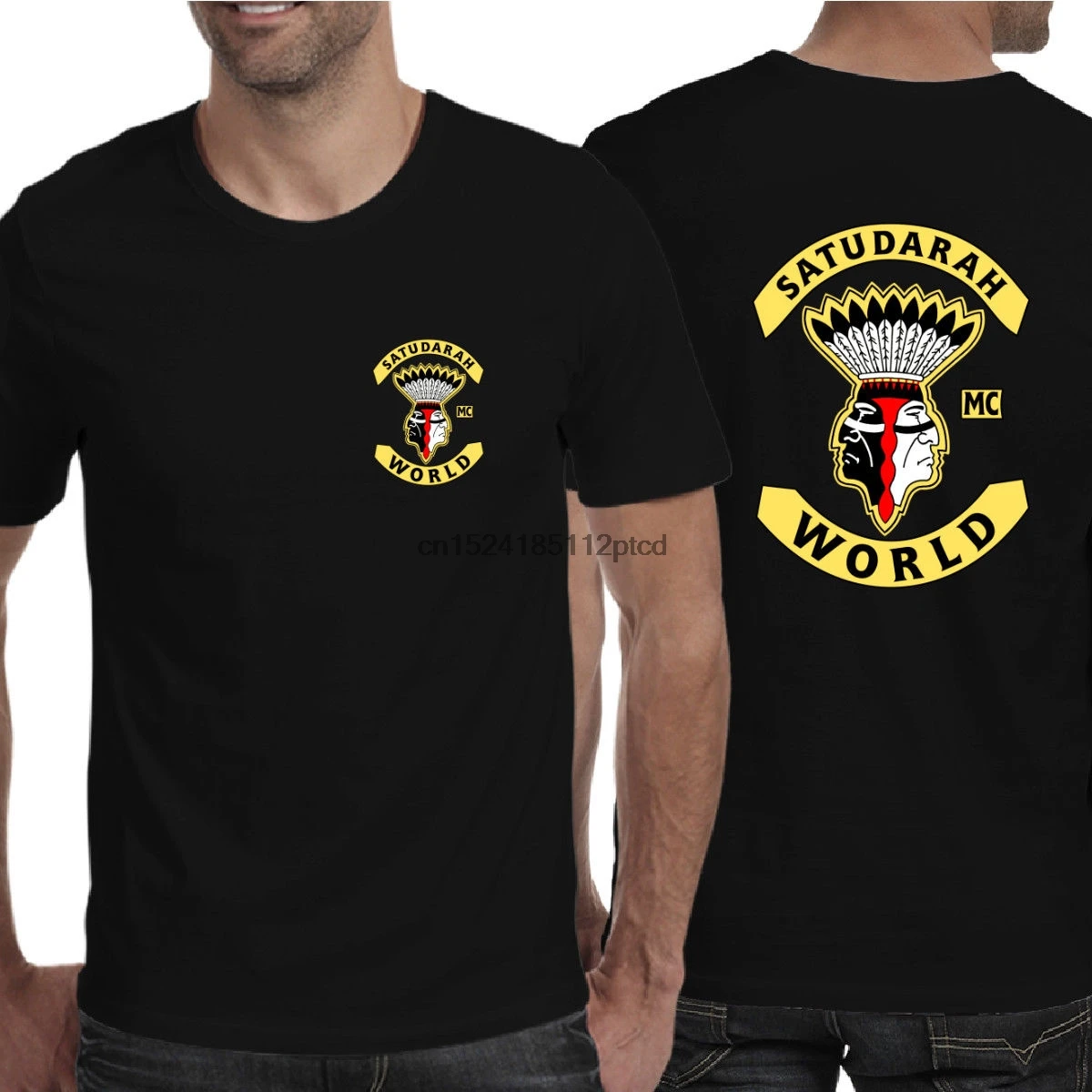 Satudarah MC World мотоцикл мужская футболка для взрослых