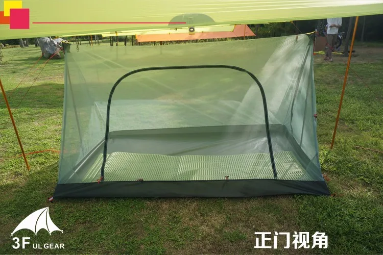 3F ul GEAR Сверхлегкий Открытый 2 человек летняя походная сетка Палатка/тент тела/Внутренняя палатка/тент вентиляционные отверстия/легкий москитная сетка