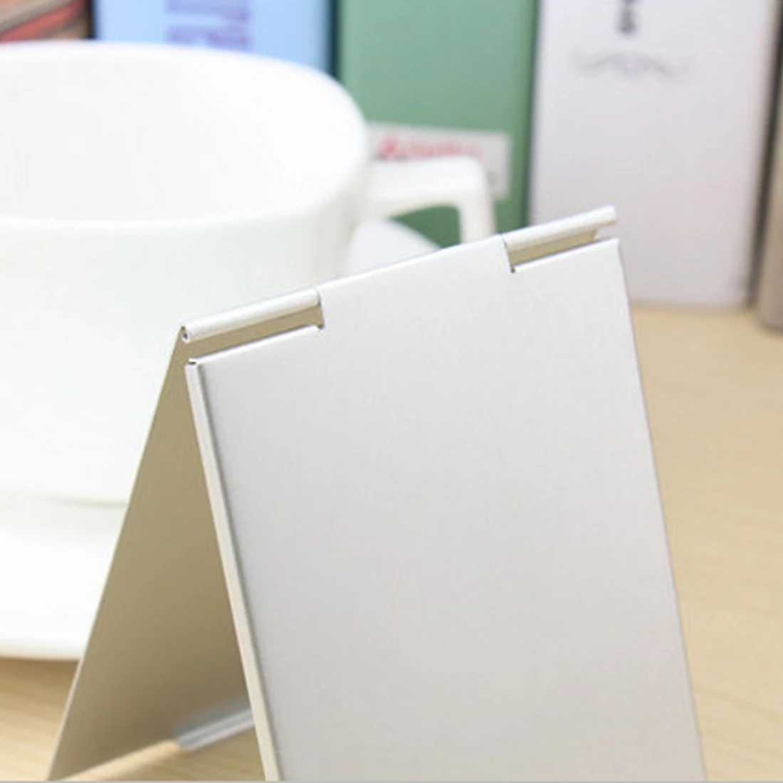 New Aluminum Ultra-thin Make Up Mirror Pocket Cosmetic Rectangle Makeup Mirrors Foldable Silver | Красота и здоровье
