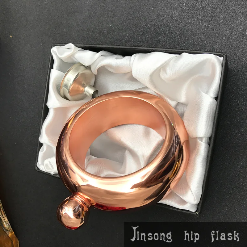 Браслет-фляжка браслет женский в подарок 4 унции высокое качество розовая