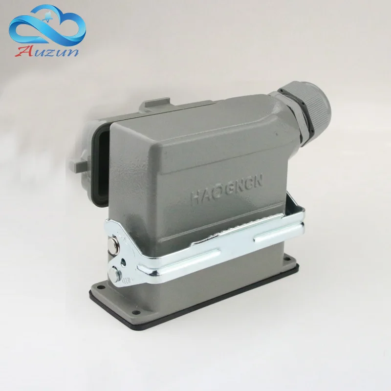 

16 core H16B - HE - 016-1 heavy connectors with cover side out stand-up 16 a500v screw feet