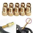 10 шт.лот воздушный насос Presta в Schrader велосипедный клапан Тип адаптера конвертер адаптер из цинкового сплава аксессуары для велосипедного насоса