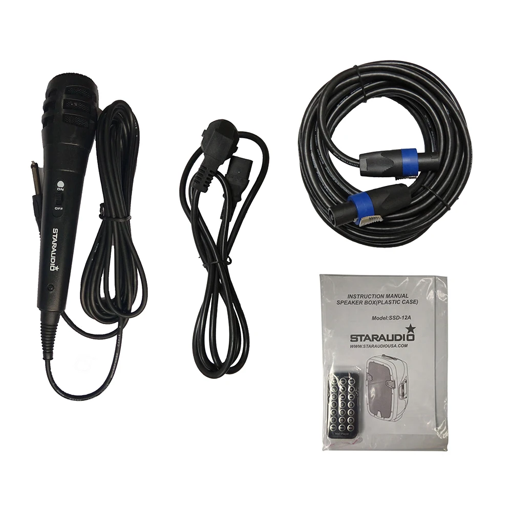 STARAUDIO 2 шт. 12 дюймов PA 2000 Вт DJ Динамик s питание KTV аудио стойки канала UHF