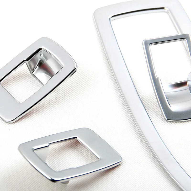 Панель переключателя двери и окна из АБС-пластика серебристого хрома 5 шт. для BMW 3