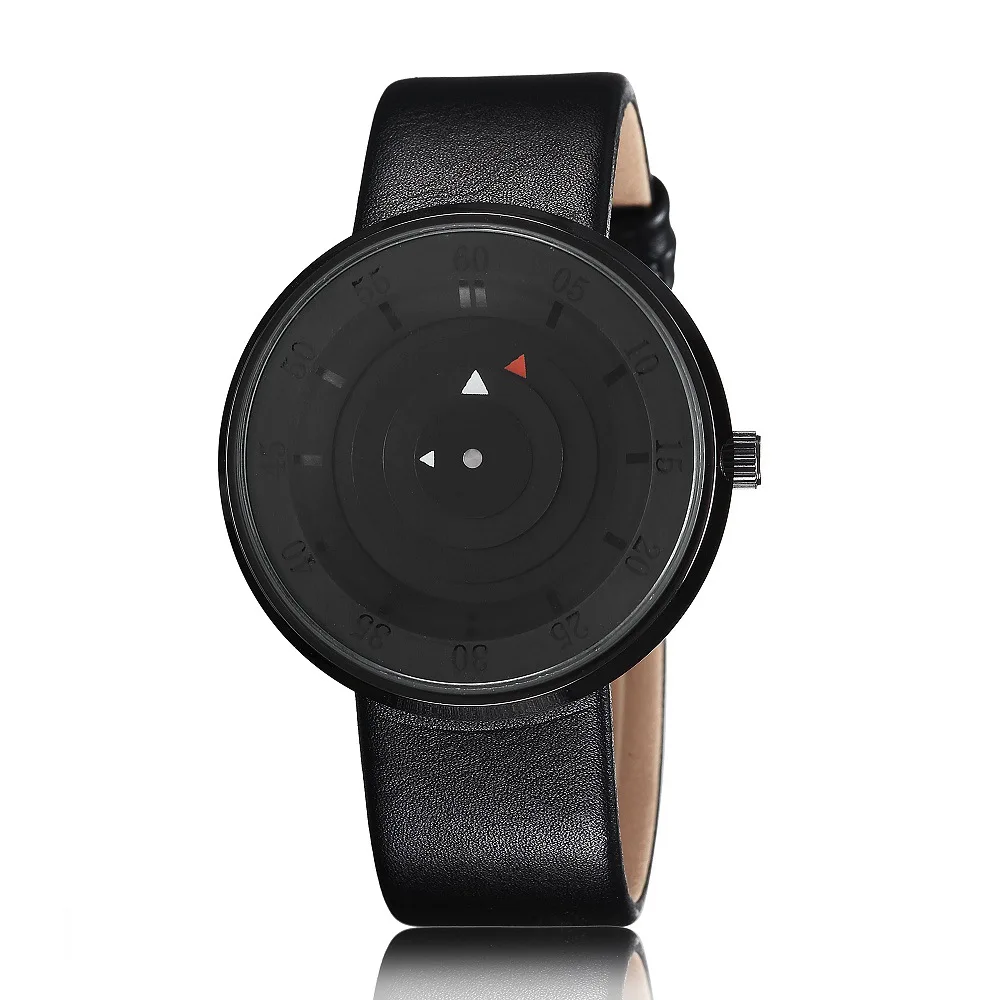 Творческий личная женщины смотреть три руки отдых PU пояс мужчины наручные часы