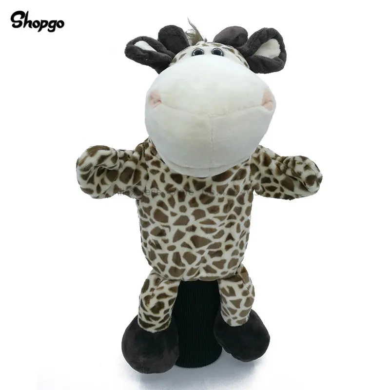 giraffe1 Поглощающие Гольф животные головные уборы водителя леса Чехлы для клюшек для гольфа подходят до 460cc Мужчины Леди талисман Новинка милый подарок - Цвет: giraffe1