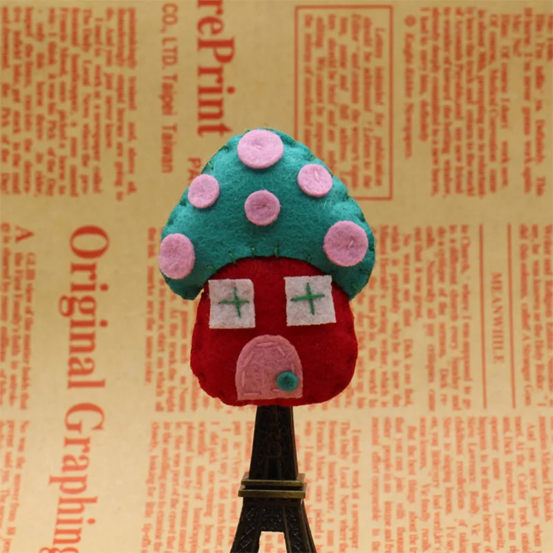 Новинка милая мультяшная мини Детская Брошь в виде грибной комнаты булавка