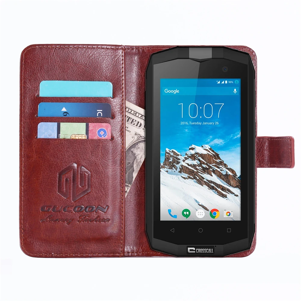 GUCOON классический кошелек чехол для crosscall TREKKER M1 основной Чехол из искусственной кожи с откидной крышкой чехол для телефона для crosscall TREKKER-M1 основной корпус