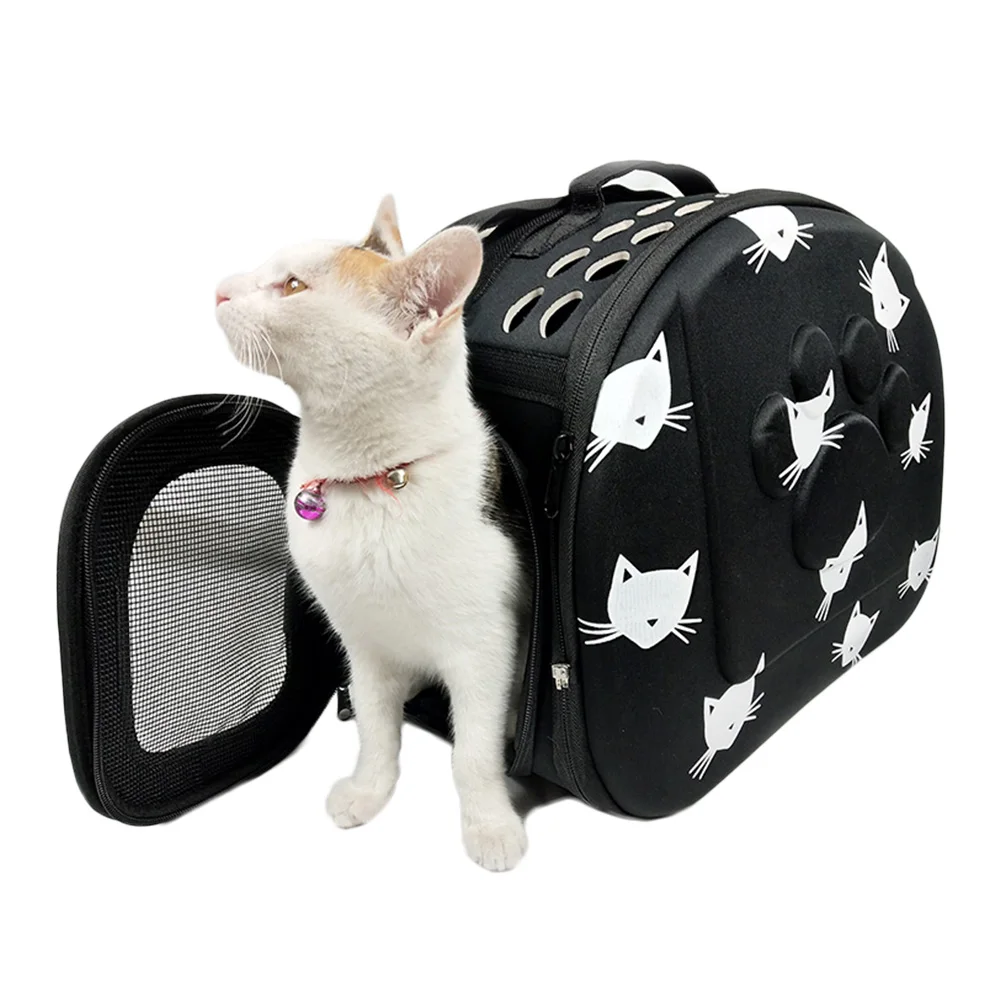 Сумка переноска для домашних питомцев складной уличный дорожный ранец на плечо