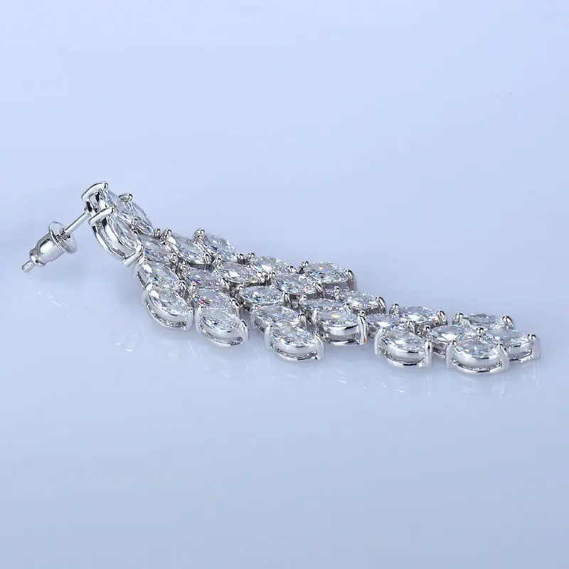 Роскошные висячие серьги GAOLA с кристаллами и фианитом AAA свадебные длинные для