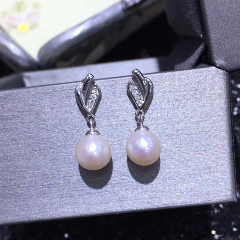 Серьги с жемчугом золотистого и серебристого цветов/аксессуары/монтаж DIY серьги