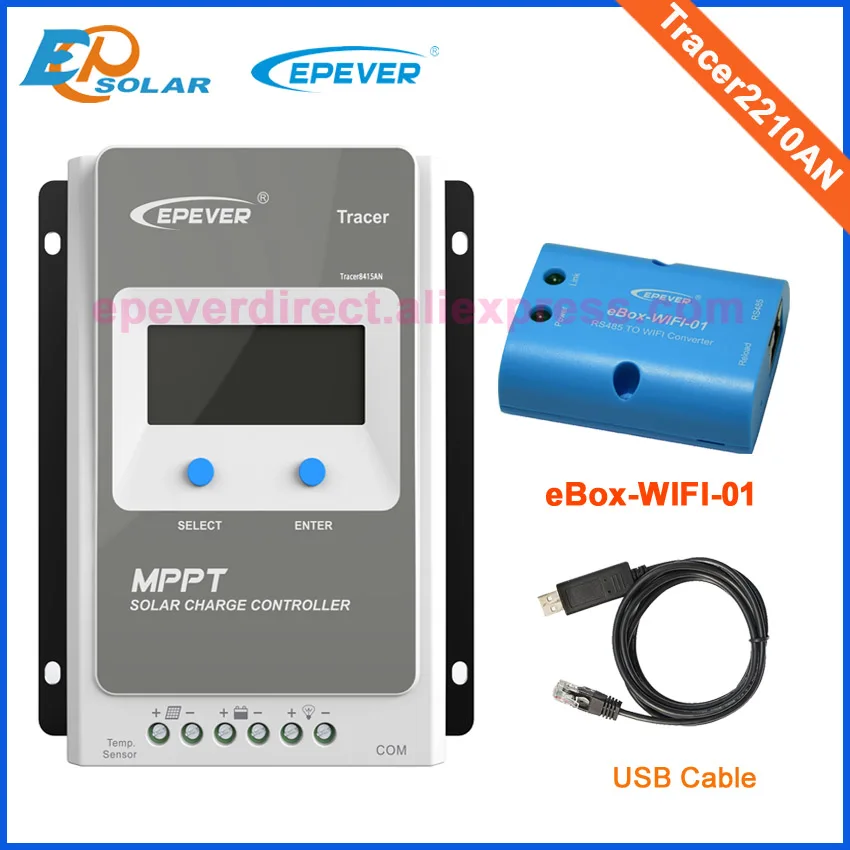 MPPT регулятор 20A Tracer2210AN ЖК-дисплей с wifi USB и датчик температуры | Обустройство дома