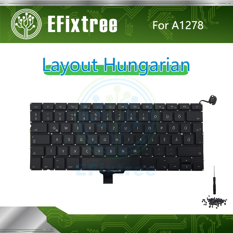 Hungarian For Macbook Pro 13'' A1278 Keyboard Screw Screwdriver Replacement Layout 2009 2010 2011 2012 EMC 2326 2351 2419 2555 |