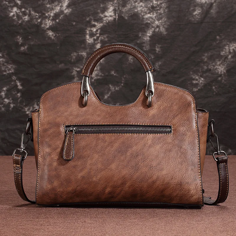 Высококачественная женская сумка из натуральной кожи с тиснением мессенджер