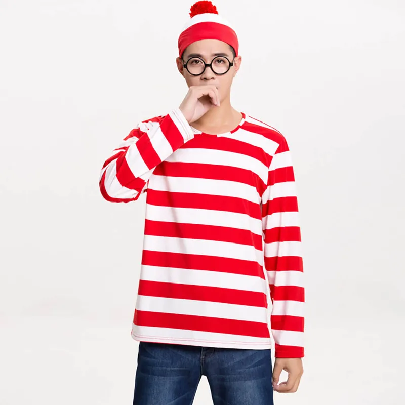 Рубашка + шляпа очки семейная одежда унисекс для косплея героев мультфильма где