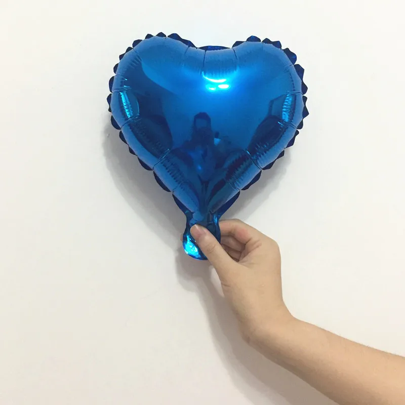 Heart blue " 10 дюймов Звездное сердце шар для свадебного украшения Diy деревенский крещение детский душ украшения невесты-To-Be баллон вечерние сувениры - Цвет: Heart blue