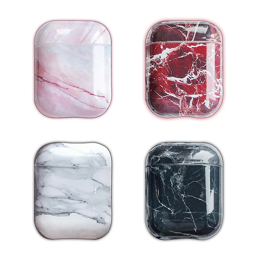 Чехол для наушников для Airpods, чехол, роскошный мраморный Жесткий Чехол для наушников, защитная крышка, аксессуары для Apple Airpods, зарядная коробка