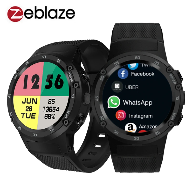 Zeblaze Thor 4 4G S LTE gps WiFi Android Смарт часы Flapship 1 Гб + 16 5Мп камера фитнес трекер умные