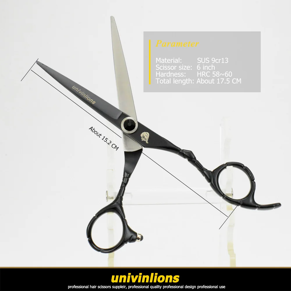 Парикмахерские ножницы univinlions 6 &quot черные парикмахерские бритва японские