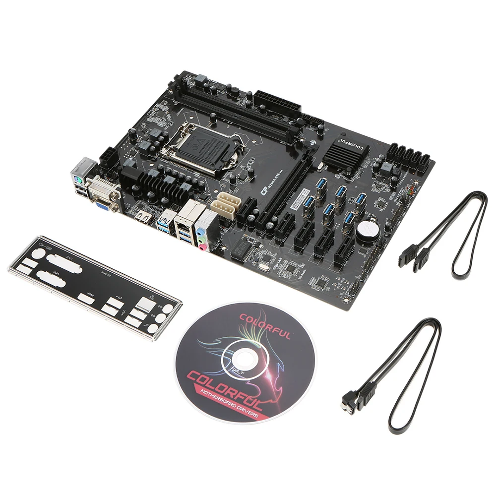 Красочные C.B250A-BTC V20 системная плата для Intel B250/LGA1151 процессор сокета DDR4 SATA3 ATX материнская плата для настольных ПК