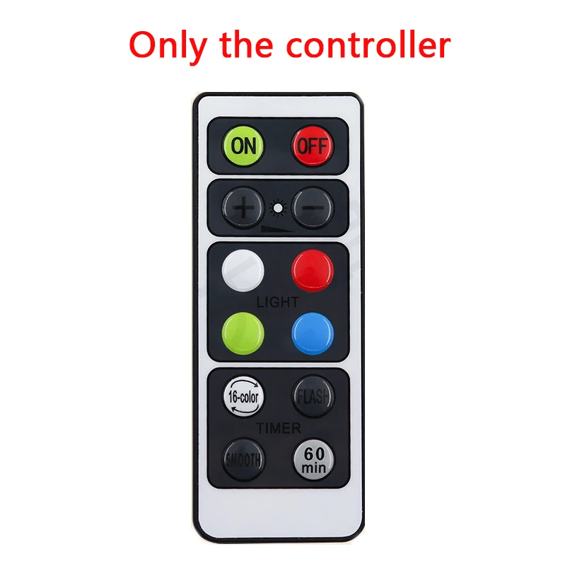 only the controller RGB 16 цветов 3 режима светодиодный светильник для шкафа беспроводной затемняемый сенсорный датчик под шкаф светильник светодиодный шайба светильник шкаф ночной Светильник s - Цвет: only the controller