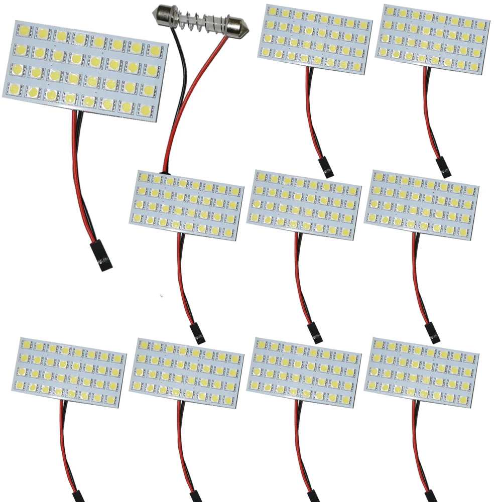 10 шт. W5W 5050 SMD боковые зеркала автомобиля 32 светодиодный свет Панель + T10 Ba9s