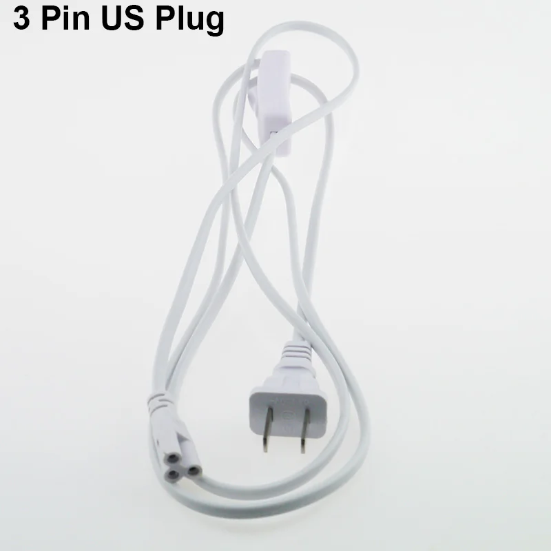 BEYLSION T5 t8 Электрический провод кабельный разъём с переключателем удлинитель шнура питания светодиодная осветительная трубка Штекерный кабель 20 см 50 см