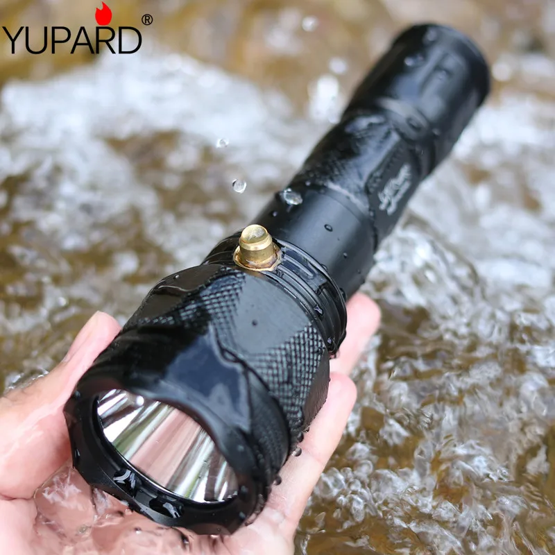 Фонарик YUPARD для подводного погружения 50 м фонарь светодиодный T6 Q5