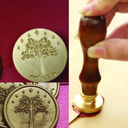 Новинка Лидер продаж герметизированный штамп Властелин колец с деревянной