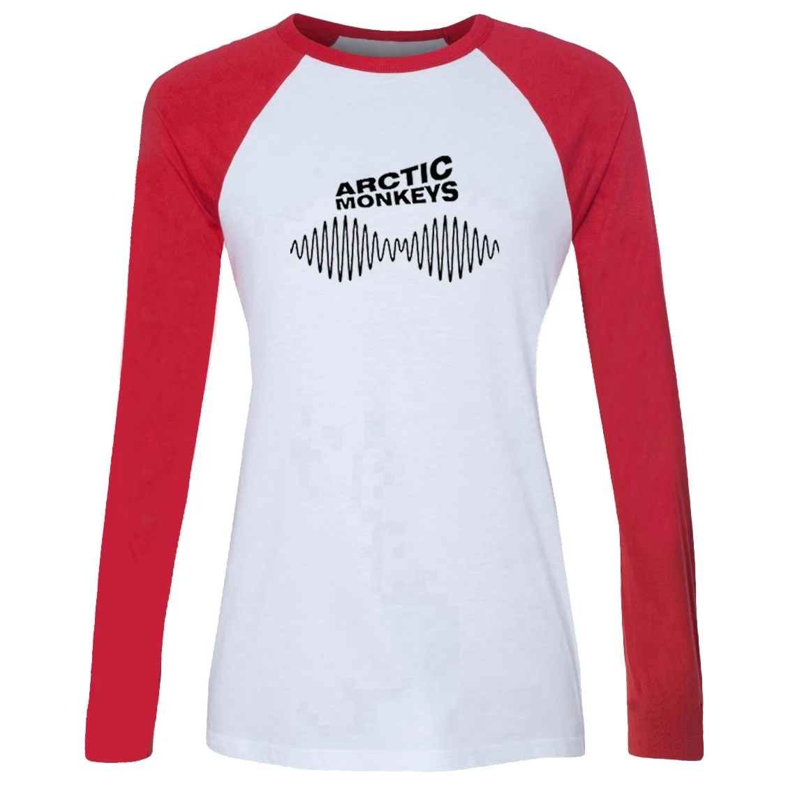 IDzn новинка хит женская футболка Casusl с принтом Arctic Monkeys Sound Wave Rock Band реглан длинным