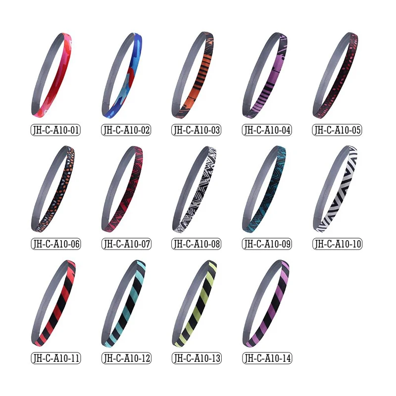 Stripe Absorbing Braided Sweatband Sport Headband Hairband Anti-slip Hair Bands Elastic Stretch Headwear Headpiece Women Men | Спорт и