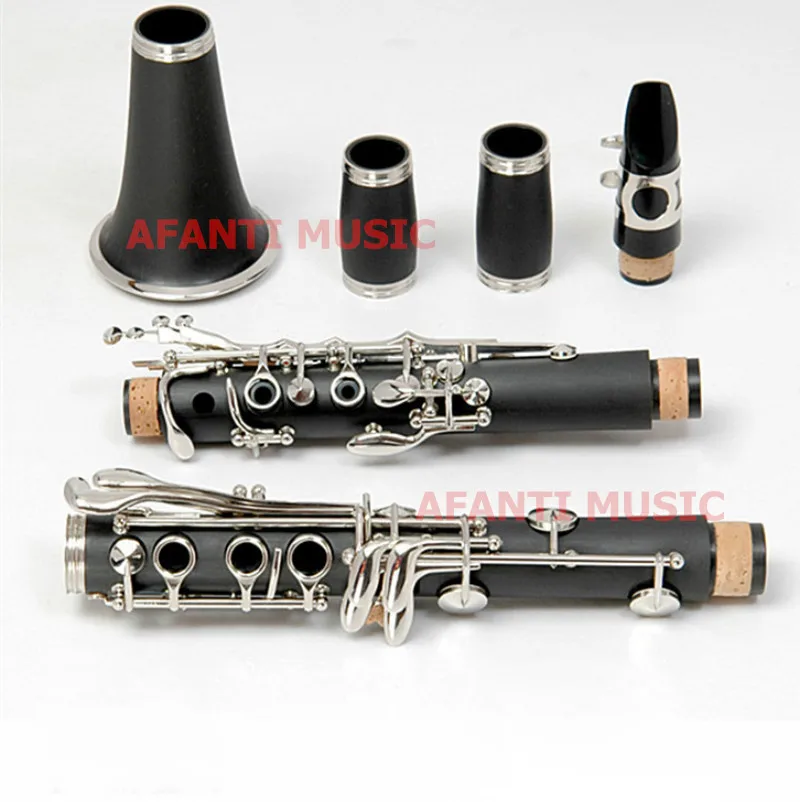 Afanti Music Falling Tune B / Hard Rubber Nickel button Clarinet | Спорт и развлечения