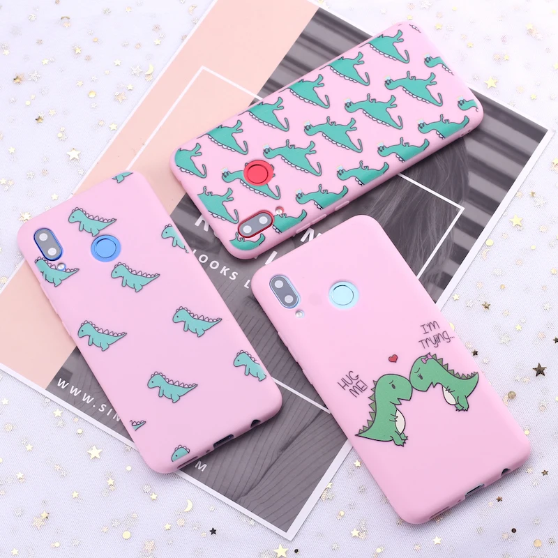 Силиконовый чехол для телефона Samsung S8 S9 S10 S10e S20 Plus Note 8 9 10 A7 A8 с милым рисунком