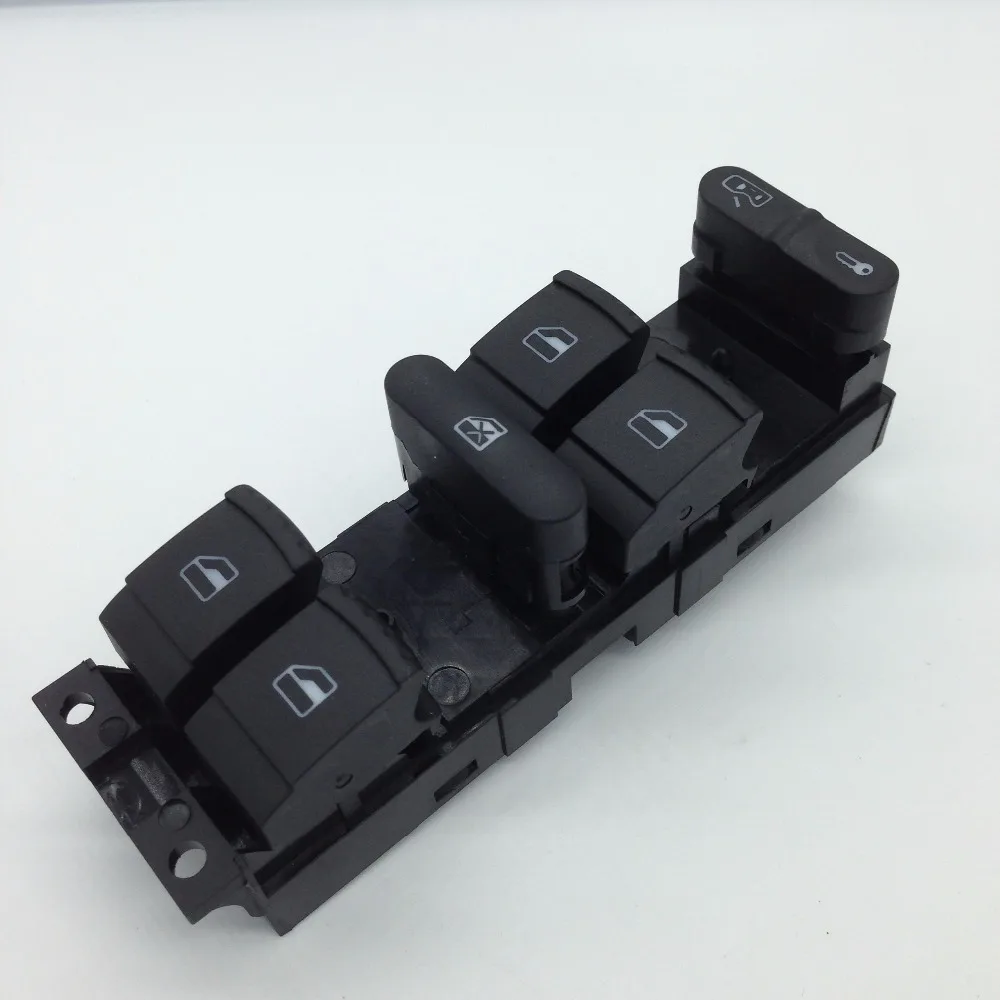 Новый хромированный переключатель управления окном для Passat B5 green led OE #:1J4 959 857C 1J4 857