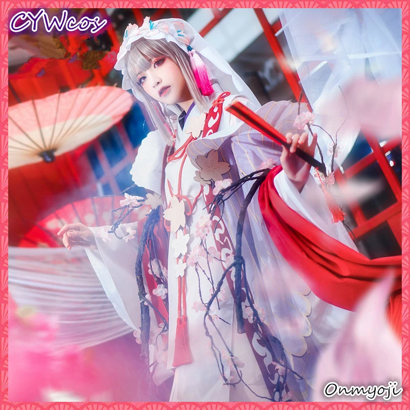 Костюм для косплея Onmyoji SR вишневый демон ин хуаяо японское кимоно наряды
