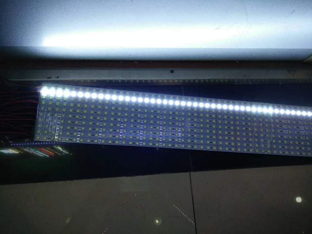 Светодиодная жесткая лента SMD5050 10 шт. * 50 см 5050 свет оптовая продажа с завода 12 В