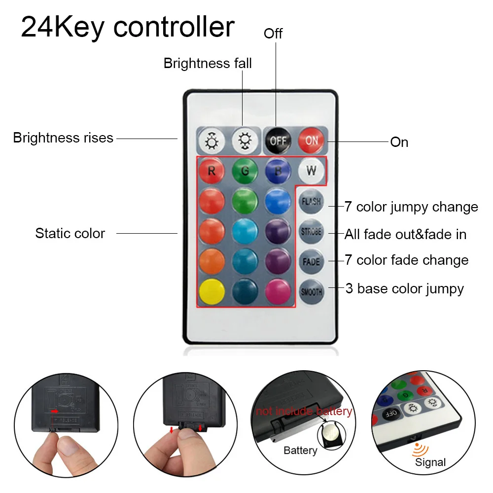 Светодиодная лента 5 в постоянного тока USB 5050 без водонепроницаемого RGB