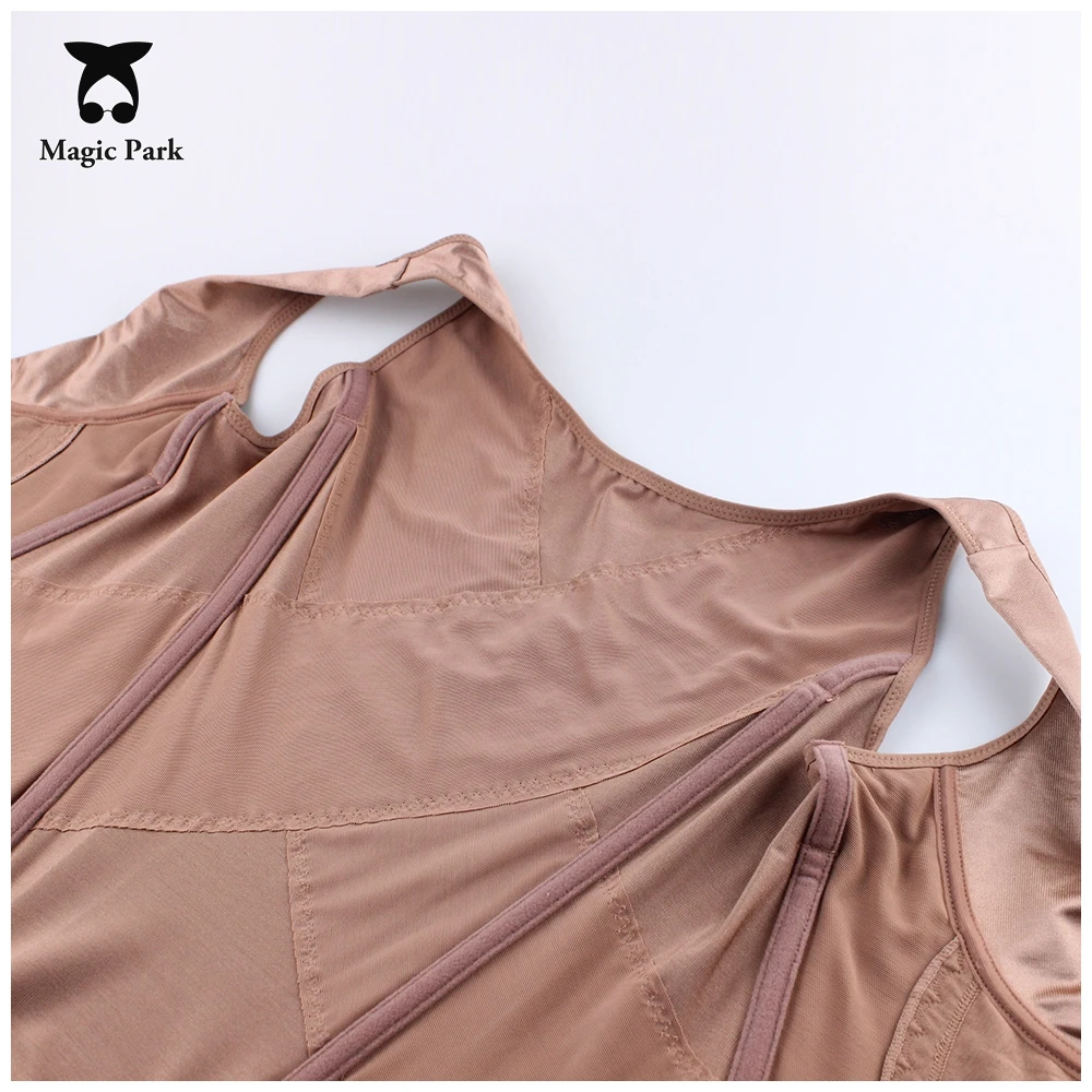 Magicpark M-XL Талия Пластика живот коричневый Для женщин моделирующие Топы гладкой