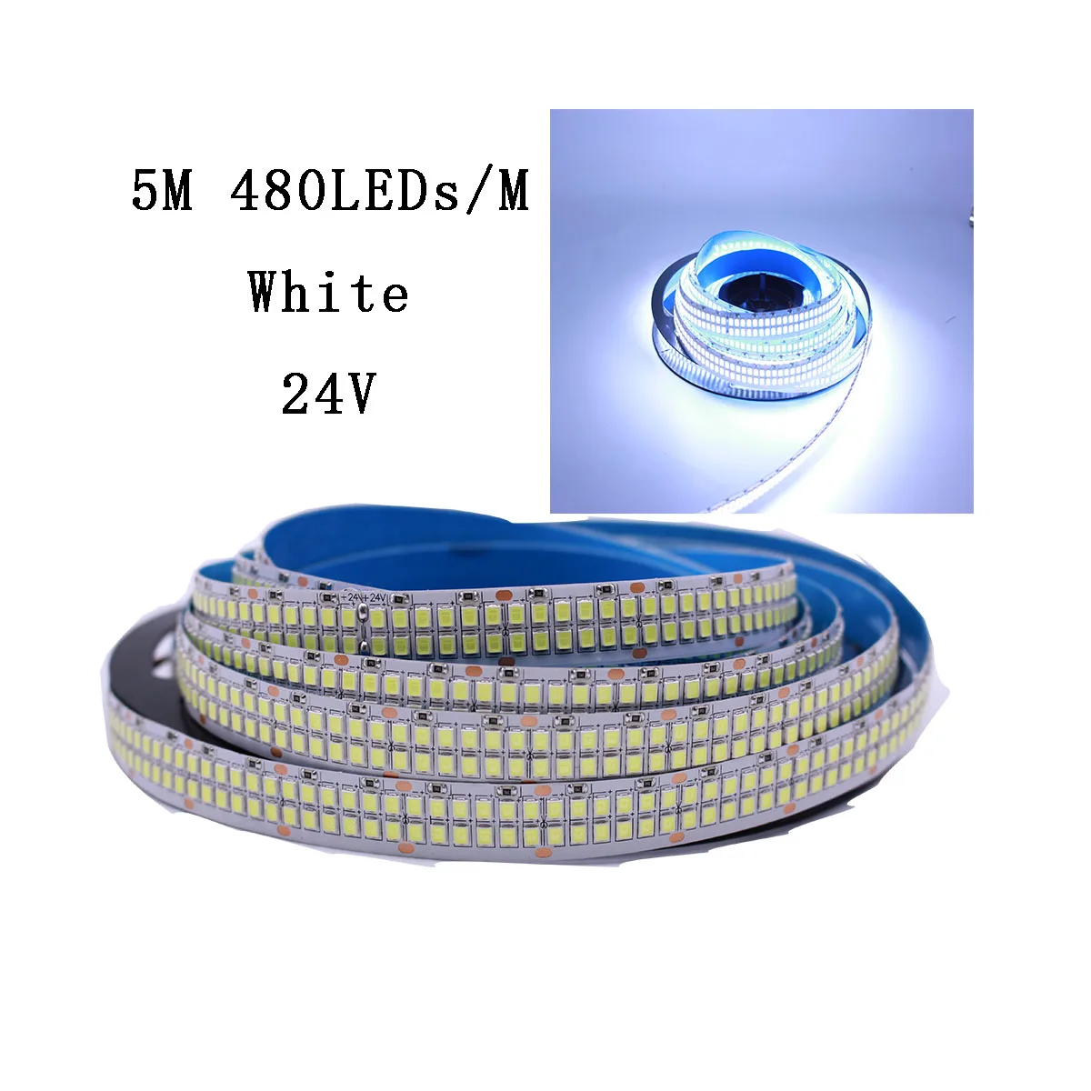 LED Strip 2835 SMD 240LEDs/m 5M 300/600/1200 Leds DC12V High Bright Flexible LED Rope Ribbon Tape Light Warm White / Cold White