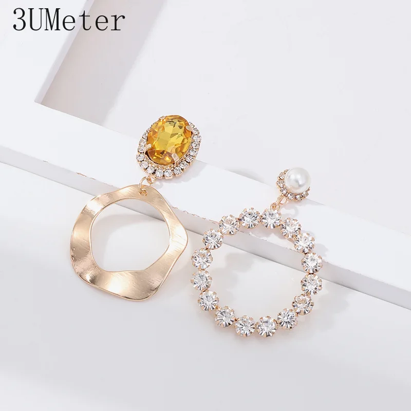 3UMeter 2019 новые модные большие асимметричные серьги для женщин темпераментные