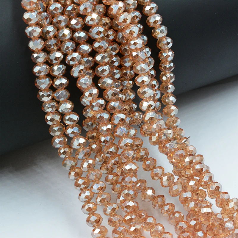 Бесплатная доставка разноцветные Круглые Стеклянные бусины 4 мм 140 шт. ограненные