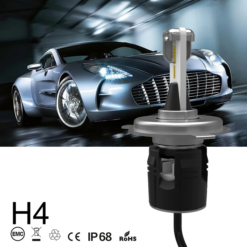 JKCOVER H4 H7 H11 H1 H3 9005/HB3 9006/HB4 LED Car Headlight Bulbs Hi-Lo Beam 60W 8400lm COB Chips 6000K Auto Headlamp Fog Lights |
