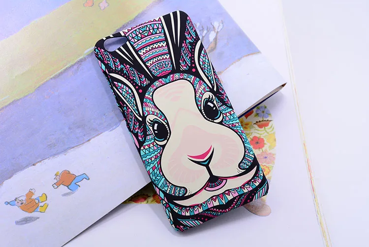 Новый 3D Рельеф Бренд Животных Лев Волк Pattern Сова Жесткий Задняя Крышка phone case для