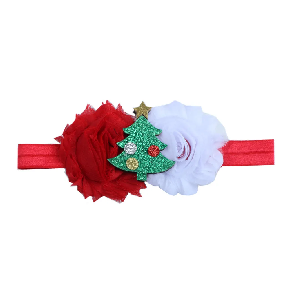 Cute Baby Toddler Infant Headband Christmas Stretch Hairband Photo Prop Gift Red and Green Tree party 827 | Детская одежда и обувь