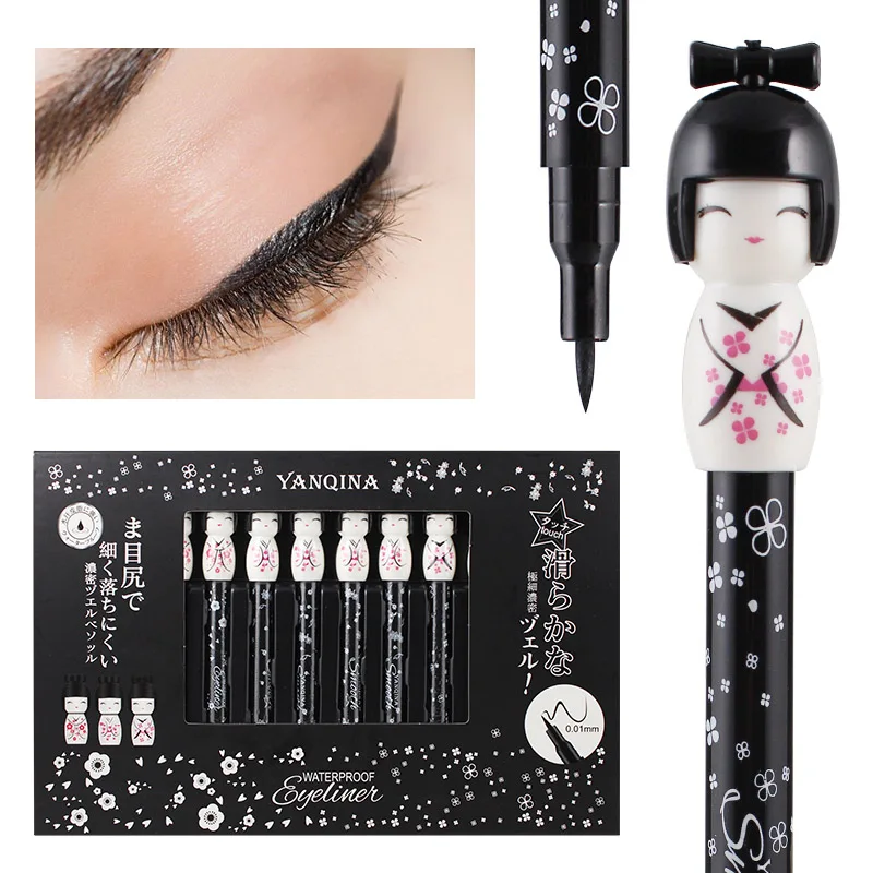 Beauty Black Long-lasting Waterproof Liquid Eyeliner Pen Pencil Makeup Cosmetic Tool MV99 |