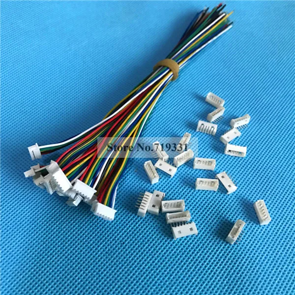 Micro JST 1 25 ММ 6P 6 контактный Штекерный разъем с проводом + гнездовой штекер 20