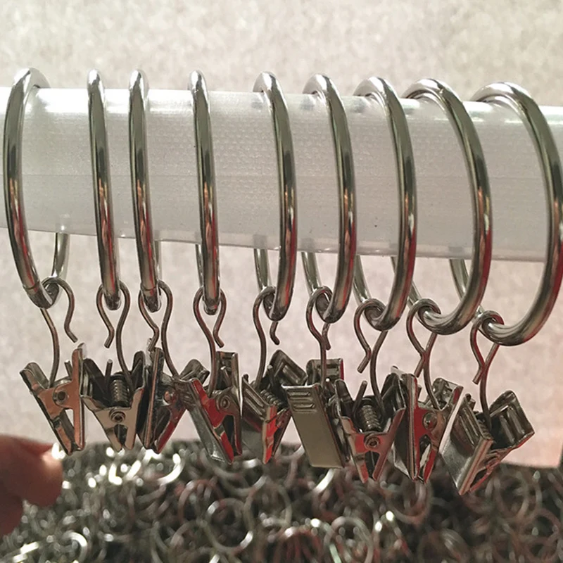 10 шт. крючки для штор из нержавеющей стали | Дом и сад