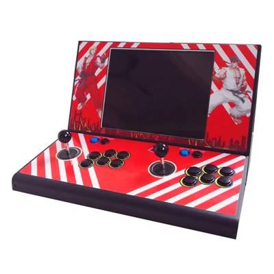Игры видео мини аркадная машина с классической игры 1500 В 1 PCB использовать Монетный акцептор - Цвет: Красный