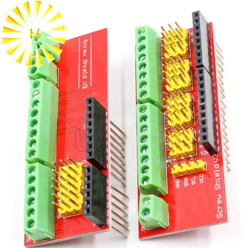 

Плата расширения с винтовым экраном V1, терминал V3, совместима с UNO R3, интерактивный медиамодуль для разъема arduino